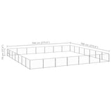 Dog Kennel Silver 49 m Steel 3082183