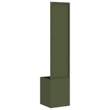 Garden Privacy Screen Olive green 32 x 150 cm Cold-rolled steel 876374
