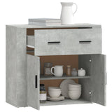 Sideboard Concrete Grey 80x33x70 cm Engineered Wood 816572