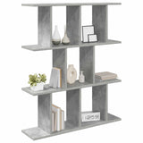 Wall Shelf Concrete Grey 102 x 20 x 96 cm Engineered Wood 8012215