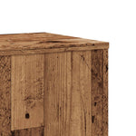 ZNTS Plant Stand Old Wood 33x33x100 cm Engineered Wood 852958