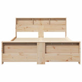 Bed Frame with Headboard Brown 140 x 200 cm Engineered Wood 3394225