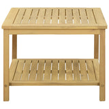 Side Table Oil Natural 60 x 60 x 45 cm Solid Acacia Wood 42026787