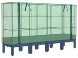 Raised Bed with Greenhouse Cover Rattan Look 160x40x140 cm 4015835