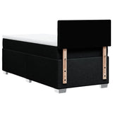 Box Spring Bed with Mattress Black 90x200 cm Fabric 3285787