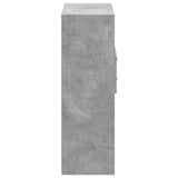 Highboard Concrete Grey 80x42.5x124 cm Engineered Wood 3281388