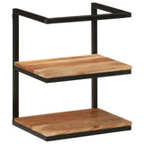 Wall Shelf 40x30x50 cm Solid Wood Acacia and Iron 372749