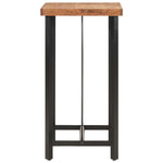 ZNTS Bar Table 55x55x107 cm Solid Wood Acacia and Iron 356369