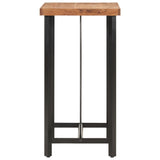 ZNTS Bar Table 55x55x107 cm Solid Wood Acacia and Iron 356369