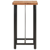 Bar Table 55x55x107 cm Solid Wood Acacia and Iron 356369