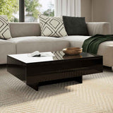 ZNTS Coffee Table High Gloss Black 244024