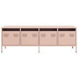 ZNTS TV Cabinet Pink 135x39x43.5 cm Cold-rolled Steel 851305