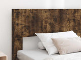 Bed Frame with Storage and Headboard Smoked Oak 90 x 200 cm 3414339