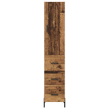 Highboard Old Wood 34.5 x 34 x 180 cm Engineered Wood 3415706
