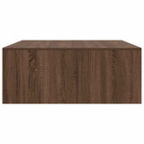 Coffee Table with Drawers Brown Oak 100x100x40 cm 3328405
