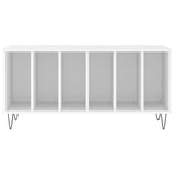 Record Cabinet White 100x38x48 cm Engineered Wood 831748