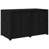Outdoor Kitchen Cabinet MEPPEL Black 106x55x64 cm Solid Wood Pine 832335