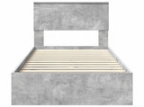 Storage Bed Concrete Grey 75 x 190 cm Engineered Wood 3410850