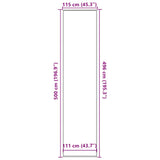 Doormat Black 115x500 cm 4105611
