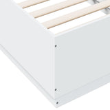Bed Frame without Mattress White 75x190 cm Small Single 3209758