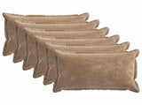 Cushion Cover 6 pcs HOUTEN Brown 50 x 70 cm Chenille Fabric 919546