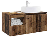 Bathroom Furniture Set 2 pcs Old Wood Engineered Wood 3404082