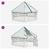 6 Panel Dog Playpen White 179 x 151 x 114 cm Plastic 42027224