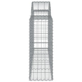 Arched Gabion Baskets 8 pcs 200x30x80/100 cm Galvanised Iron 3146095