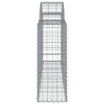 Arched Gabion Baskets 11 pcs 200x30x80/100 cm Galvanised Iron 3146098