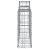 Arched Gabion Baskets 11 pcs 200x30x80/100 cm Galvanised Iron 3146098