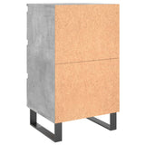 Bedside Cabinets 2 pcs Concrete Grey 40x35x69 cm Engineered Wood 826949