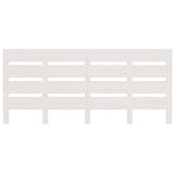 Headboard White 200x3x80 cm Solid Wood Pine 821363