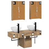 Bathroom Cabinet Set 5 pcs Artisan Oak 43 x 11.5 x 60.5 cm 3406294