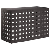 Air Conditioner Cover Black 90 x 40 x 60 cm Steel 8014122