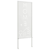 Garden Privacy Screen White 50 x 140 cm Cold-rolled steel 876337