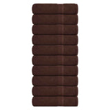Hand Towels "FROGN" 10 pcs Brown 50x100 cm 360 gsm 136760