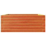 Garden Planter Wax Brown 60x60x23 cm Solid Wood Pine 847190