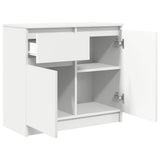 Sideboard with Drawer White 71x35x65 cm Engineered Wood 861598