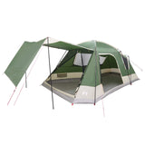 Cabin Tent with Roof Green 12-Person Polyester and Steel 42028571