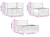 Outdoor Sofa Set 6 Piece White 3392474