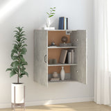 Hanging Cabinet Concrete Grey 69,5x34x90 cm Engineered Wood 812271
