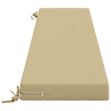 2-Piece Bench Cushions SOEST 2 pcs 100% Polyester Beige 950093