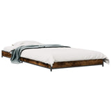 Bed Frame Smoked Oak 80 x 200 cm Engineered Wood 8009144