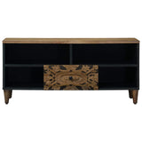 TV Cabinet with Shelf Brown 100 x 33.5 x 46 cm Solid Mango Wood 4018348