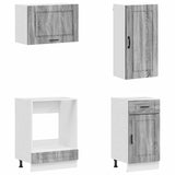 Kitchen Unit PORTO 8 pcs Grey Sonoma Engineered Wood 3438179
