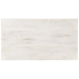 Coffee Table White 110x60x45 cm Solid Mango Wood 323555