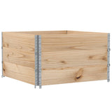 Pallet Collars 3 pcs 100x100 cm Solid Wood Pine 3295374