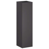 Garden Planter 2 pcs Black 20 x 20 x 75 cm Cold-rolled Steel 8005317