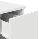 ZNTS Bedside Cabinets with Drawer 2 pcs White 20x36x60 cm 858696