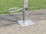 Welded Wire Fence with Concrete Base 10 x 1.5 m 3353774